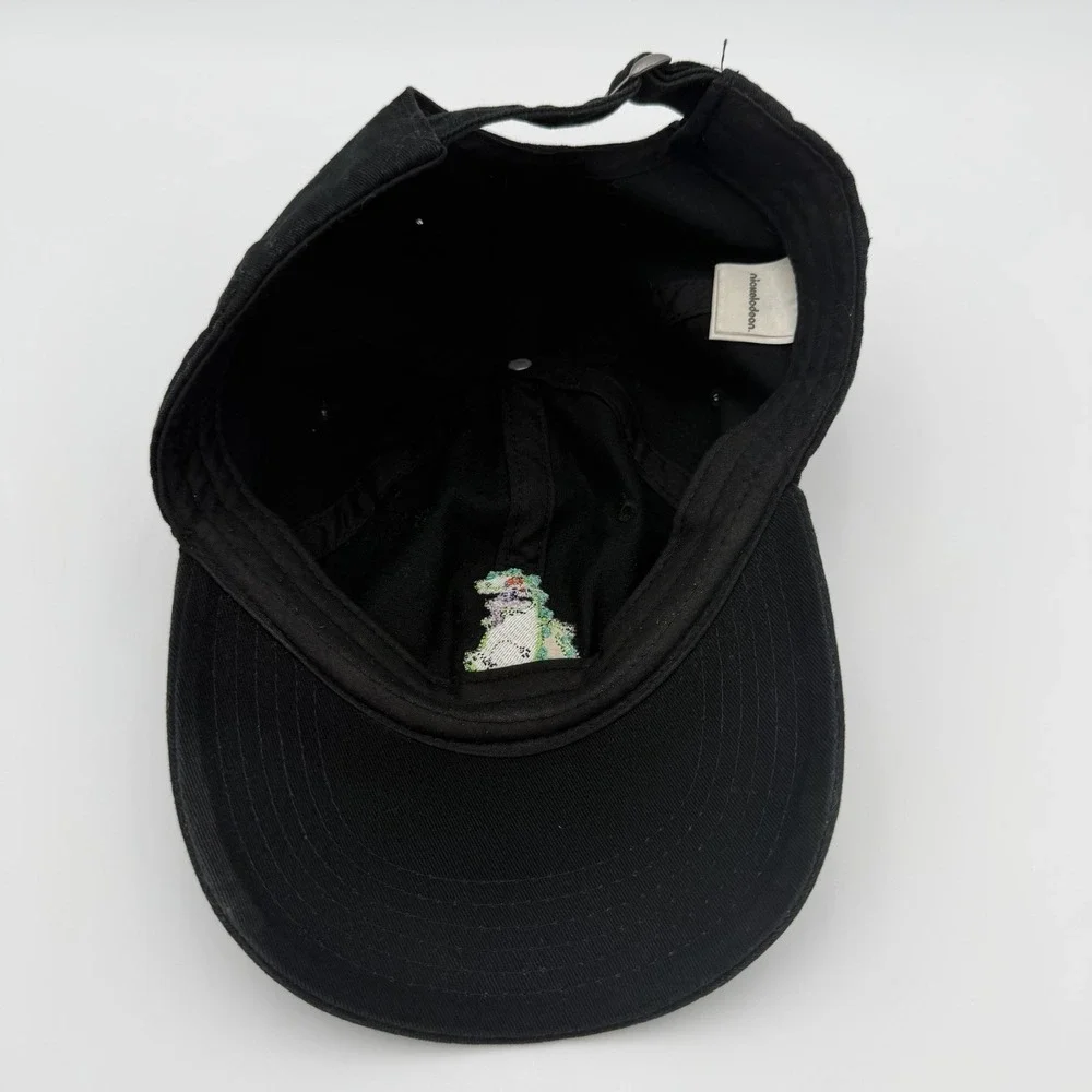 Reptar Nickelodeon Rug Rat 90s Cartoon Black Retro Baseball Hat Cap Adult One Sz